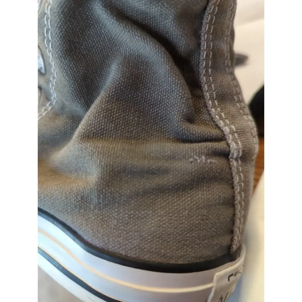 Converse Chuck Taylor All Star Hi Top Gray With Stitch Issue on Back Size 5